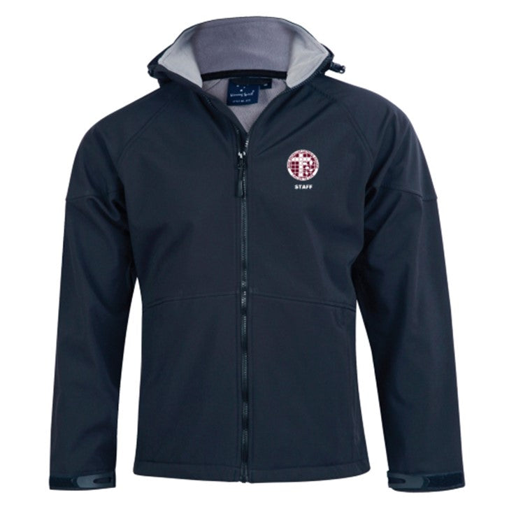 Mary MacKillop Catholic College Staff Mens Soft Shell Staff Jacket with Hood