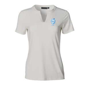 Regina Coeli Ladies Short Sleeve Knit Top White