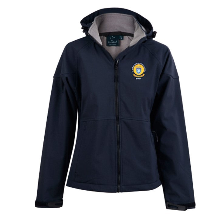 St Thomas More's Catholic College Staff Ladies Soft Shell Staff Jacket with Hood