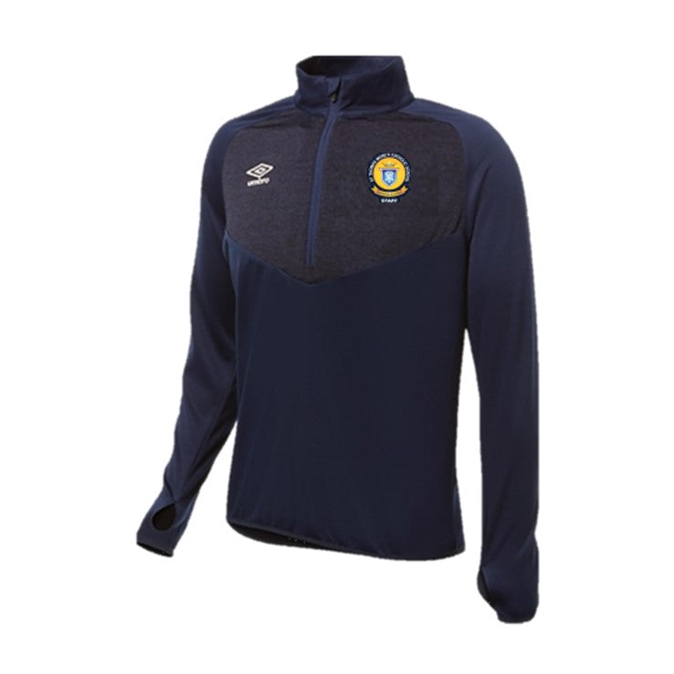 St Thomas More's Catholic College Staff Unisex Umbro 1/2 Zip Mid-Layer Long Sleeve Top