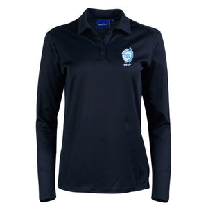 Regina Coeli Ladies Long Sleeve Staff Polo - Navy