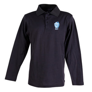 Regina Coeli Mens Long Sleeve Staff Polo - Navy