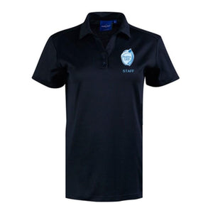 Regina Coeli Mens Navy Staff Polo Shirt